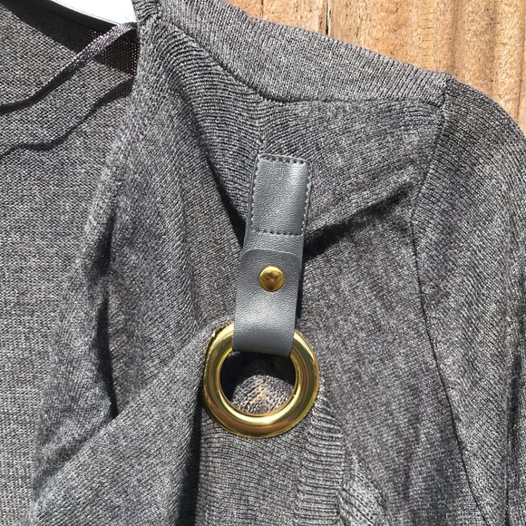 Inc Petite Ruffled Draped Sweater ✨🎉Host Pick🎉✨ - Picture 4 of 5